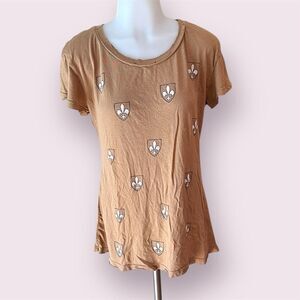 WILDFOX Early 2010s OG Wildfox Era Fleur-De-Lis Distressed Tee